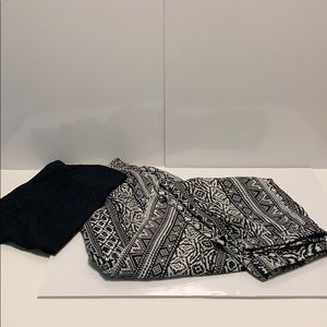 Black and white Print Light weight Jogger Pant